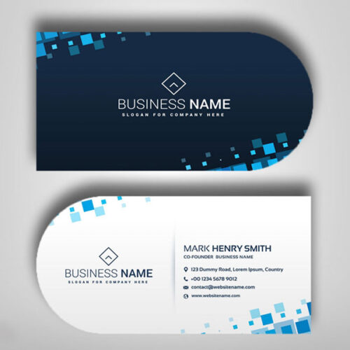 Half-Circle Business Cards